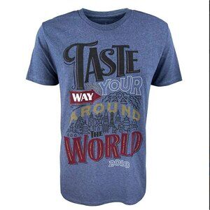Disney Parks Taste Your Way Around The World 2018 T-Shirt collectible Sz M